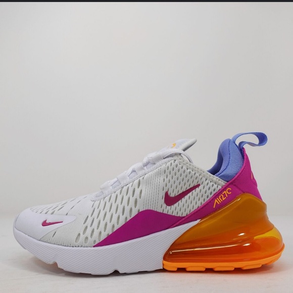 Nike Shoes - Nike Airmax 270 White fire Pink Laser Orange